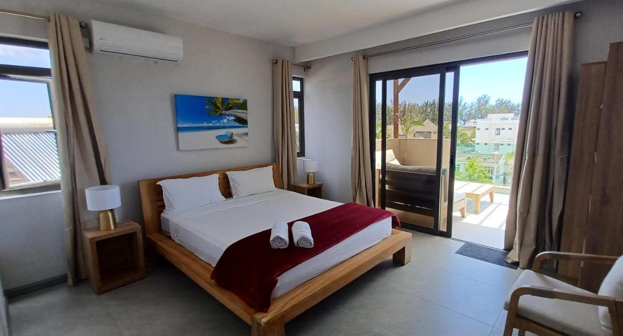 Splendide Penthouse Vue Mer A 5 Mn A Pied De La Plage Flic-en-Flacq Exterior foto