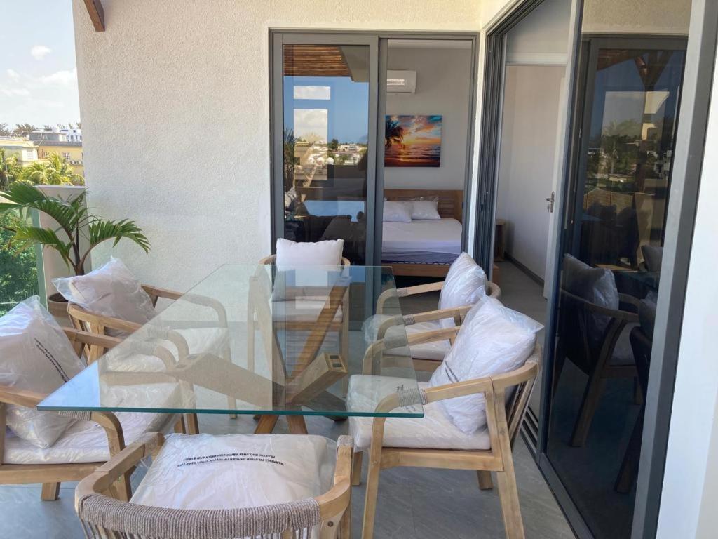 Splendide Penthouse Vue Mer A 5 Mn A Pied De La Plage Flic-en-Flacq Exterior foto