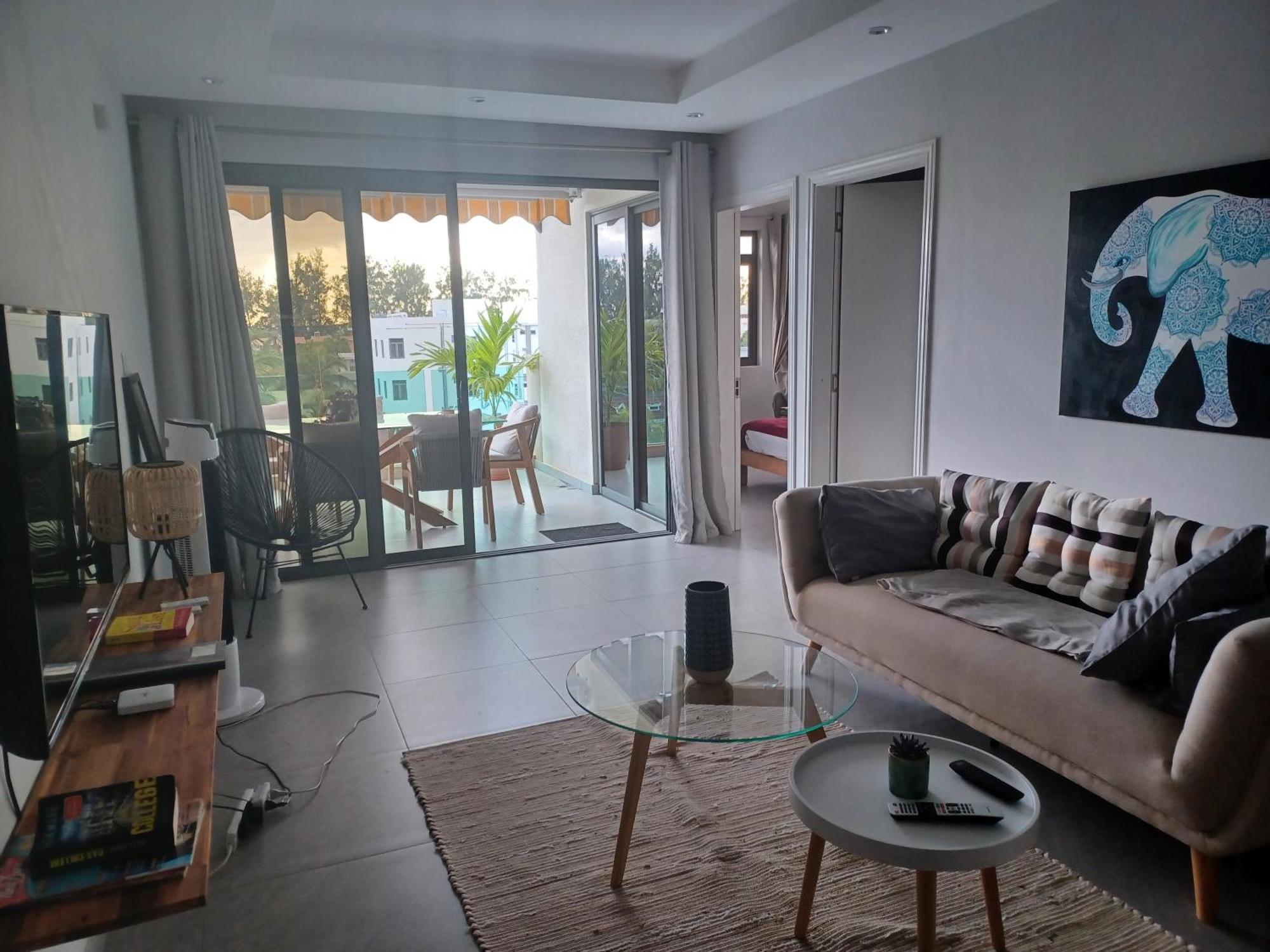 Splendide Penthouse Vue Mer A 5 Mn A Pied De La Plage Flic-en-Flacq Exterior foto