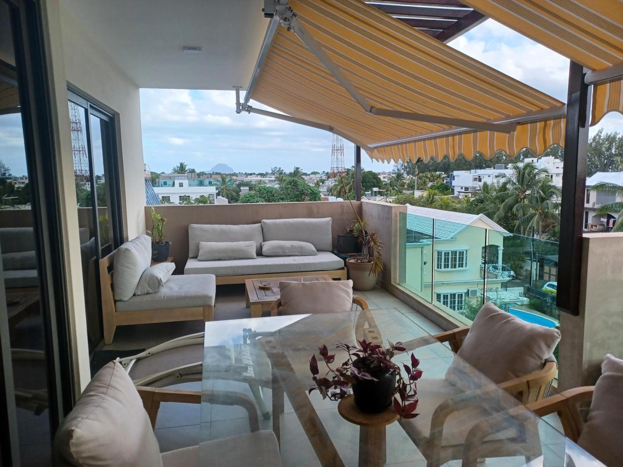 Splendide Penthouse Vue Mer A 5 Mn A Pied De La Plage Flic-en-Flacq Exterior foto